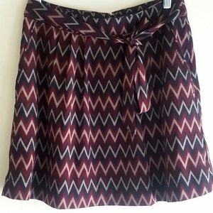 Banana Republic Factory Skirt Pattern Black Maroon